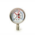 0-3000 (PSI)  Pressure Gauge | Red Adjustable Set-Point | 2 ½" Dial | ¼" NPT | In-Gas | PN: 10-0010