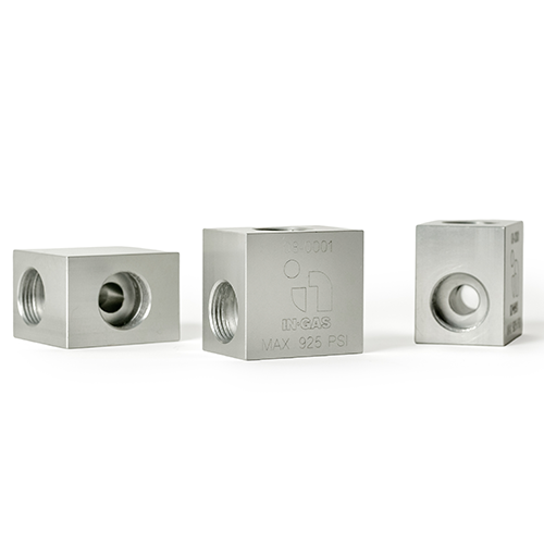 3-Way | Manifold Block | Ports: (x3) M20x1.5 | Gas Distribution