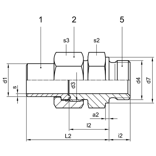 J1B12G  | Fitting & Adapter | BSP threads |  DILO | DN12