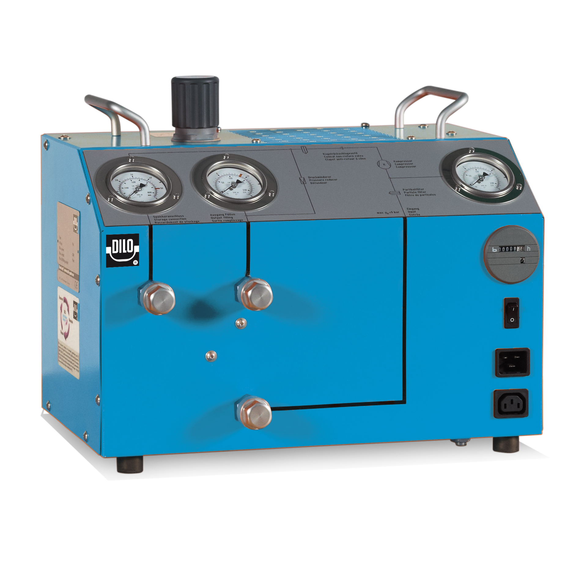 Helium Compressor Unit: 1.6 m³/h | Gas Recovery & Filling | HE-ZB095 | DILO